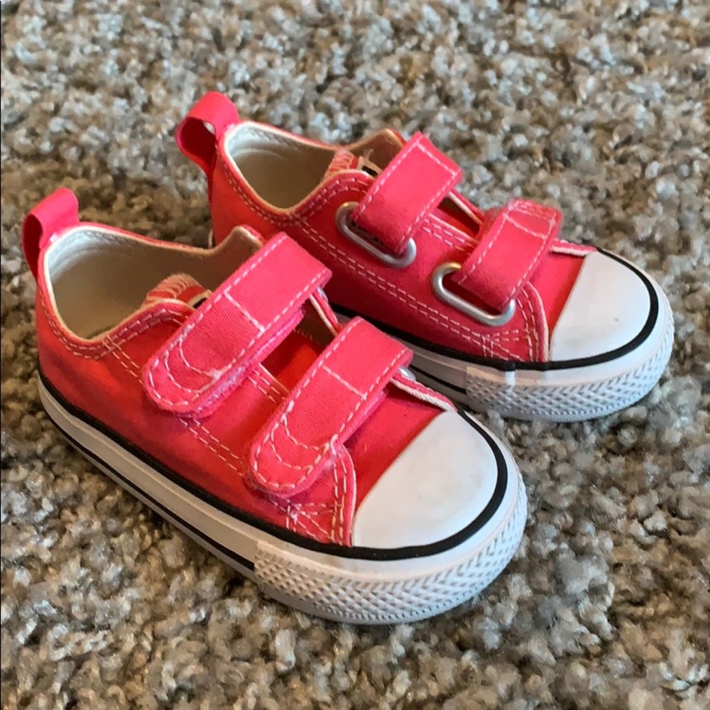 Pink, Velcro, size 5, Converse